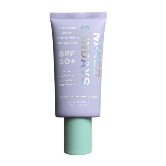 Naked Sundays Collagen Glow 100% Mineral SPF 50+ Sunscreen w/ Antioxidants - Picture 1 of 4